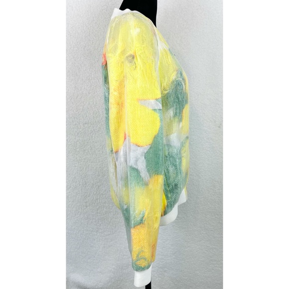 3.1 PHILLIP LIM • Transparent Frame Bomber Jacket in Yellow Multi - Picture 9 of 16